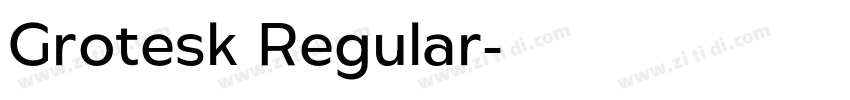 Grotesk Regular字体转换